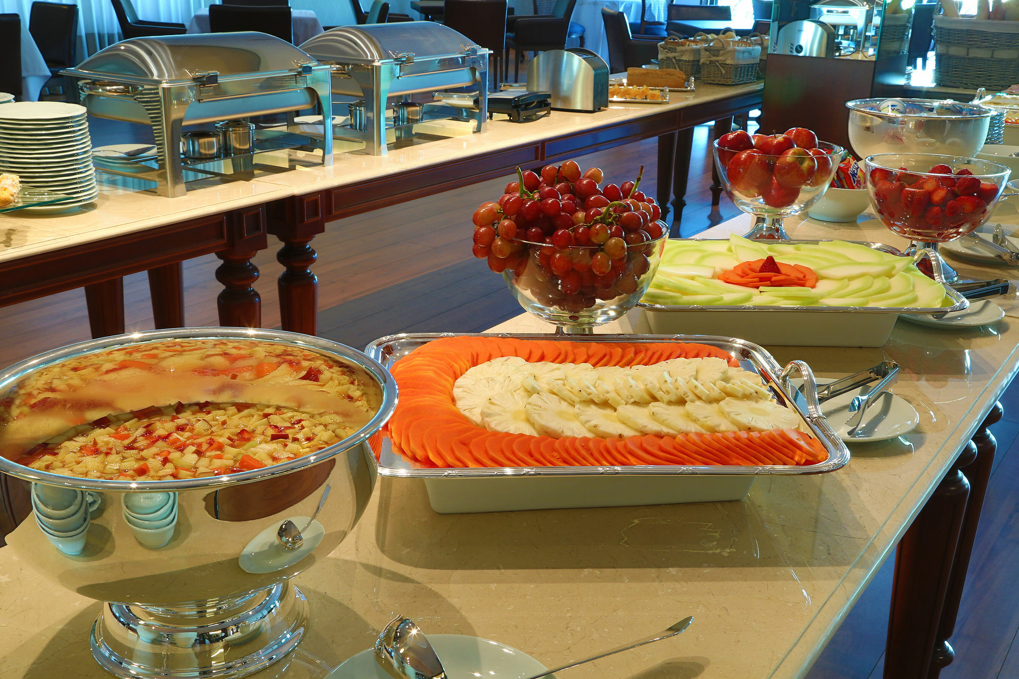 Hotel Mont Blanc Premium Ribeirão Preto Exteriör bild A buffet at a hotel